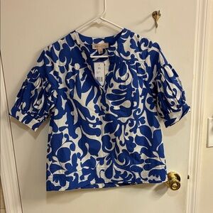 NWT Philosophy Blue and White Blouse in Sz XS